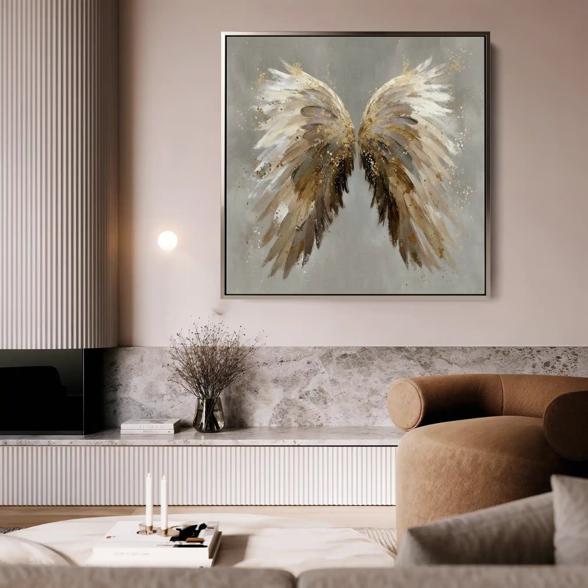 Abstract 1334 Canvas Art 60 x 60 cm / Stretched on hidden frame