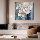 Floral Canvas Wall Art WAD1334-F 80 x 80 cm / Stretched on hidden frame