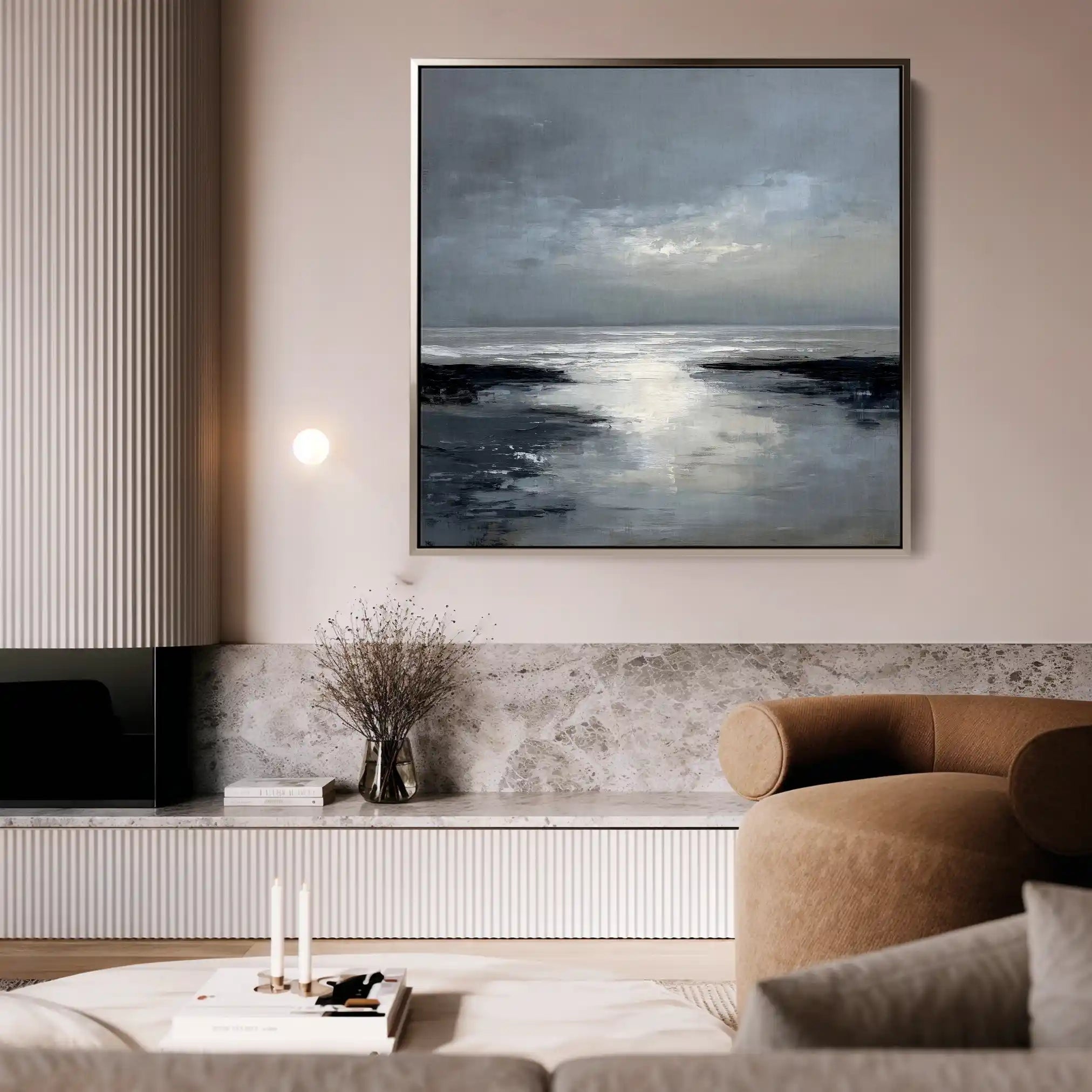 Abstract 1338 Canvas Art 60 x 60 cm / Stretched on hidden frame