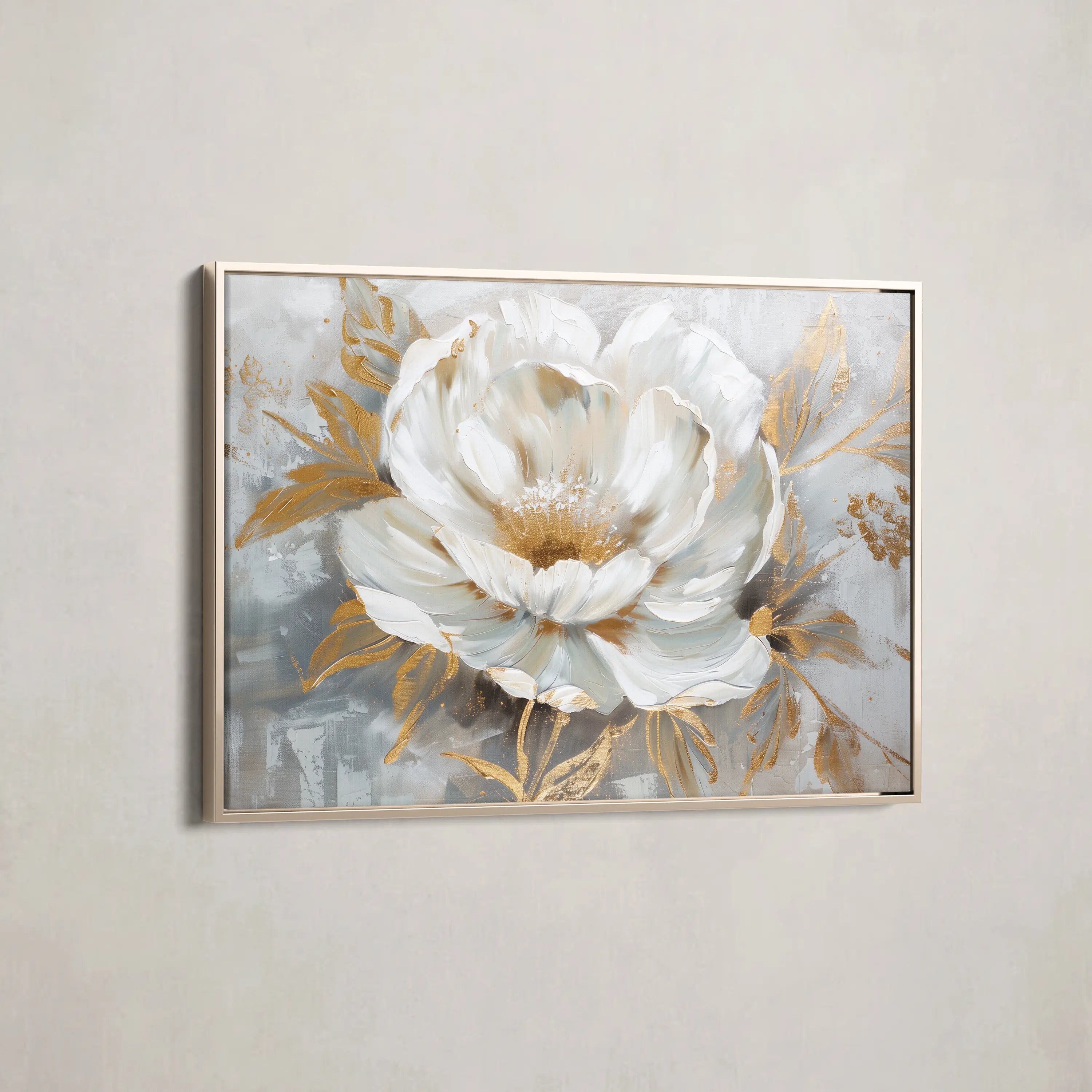 Floral Canvas Wall Art WAD134-F 90 x 60 cm / Stretched on hidden frame