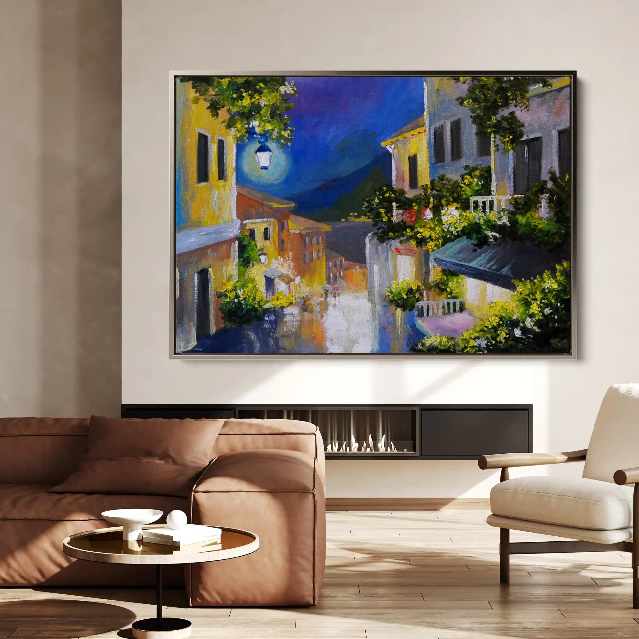 Landscape 134 Canvas Art 90 x 60 cm / Stretched on hidden frame