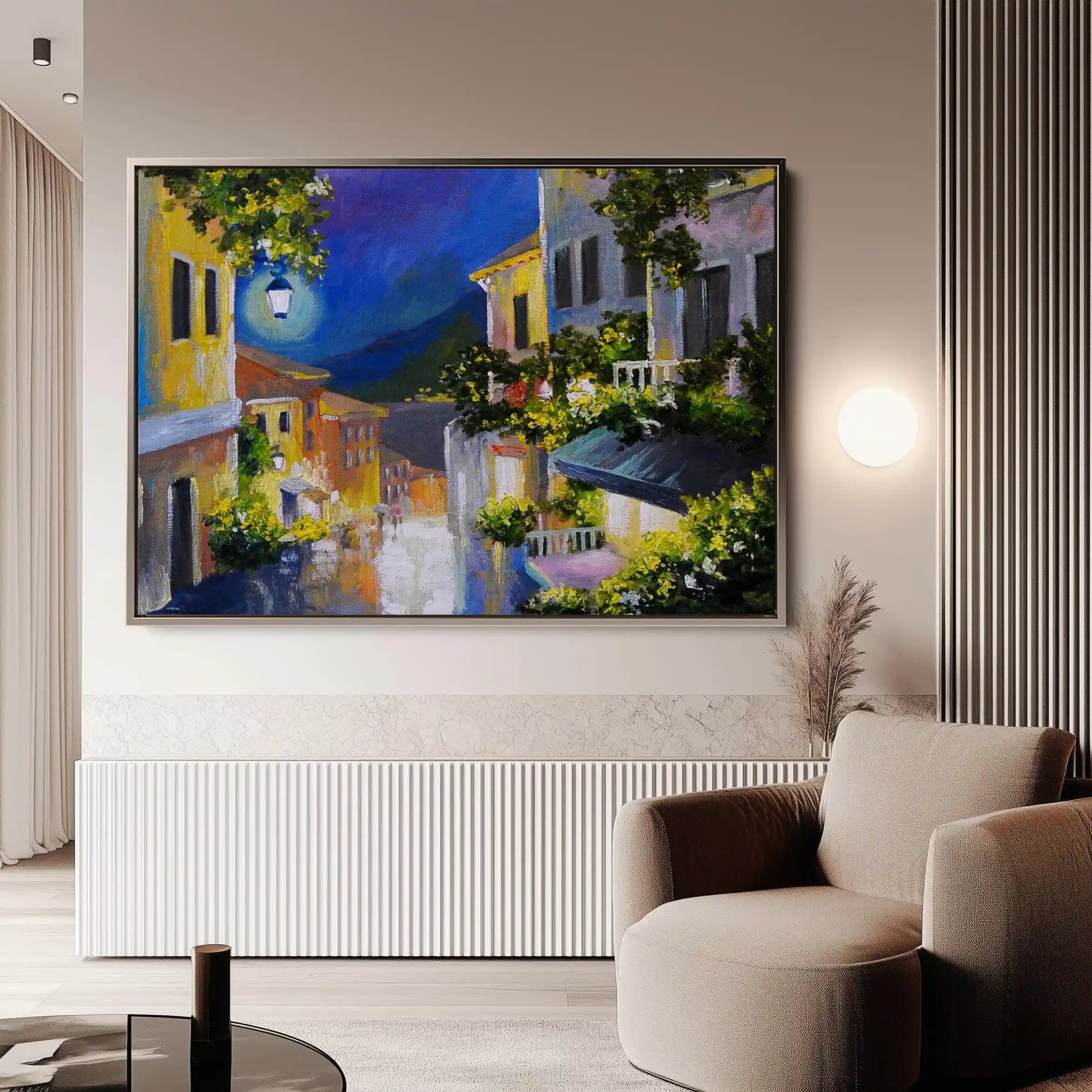 Landscape 134 Canvas Art 90 x 60 cm / Stretched on hidden frame