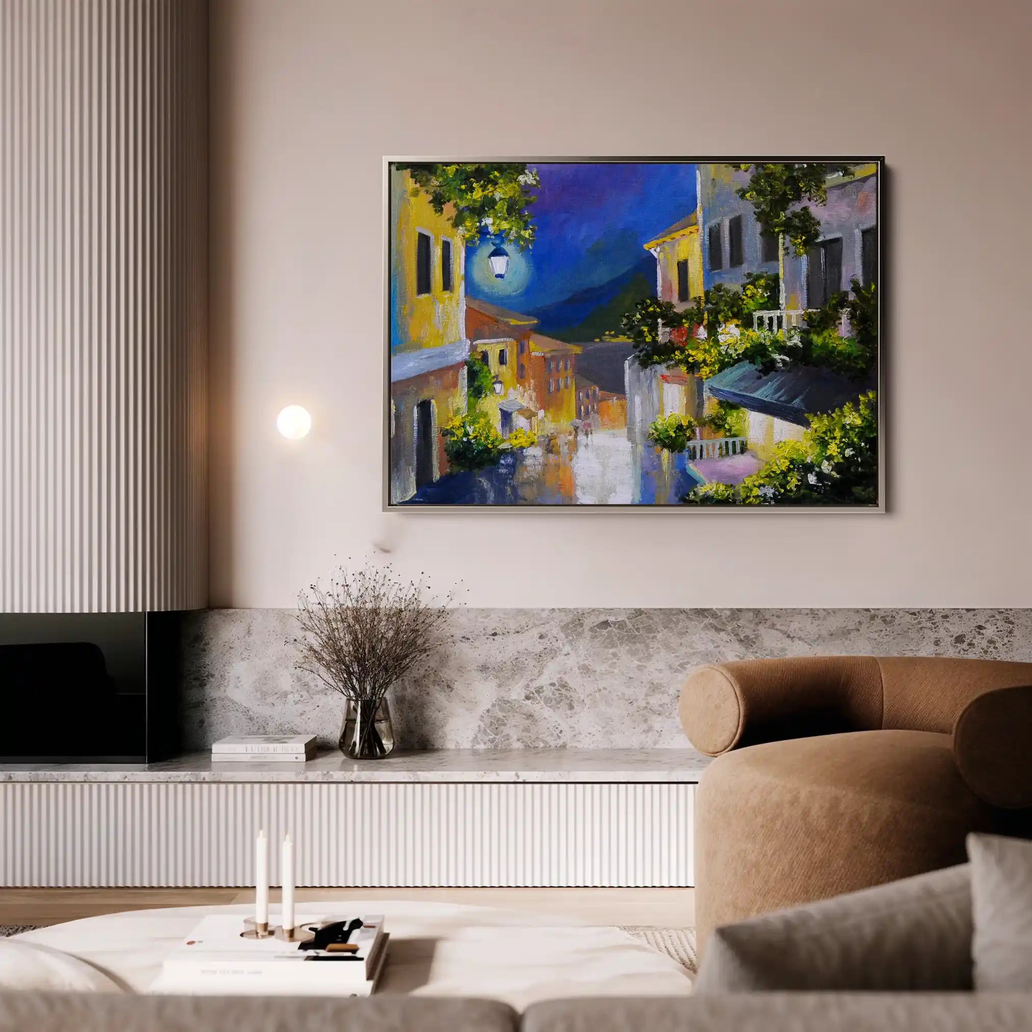 Landscape 134 Canvas Art 90 x 60 cm / Stretched on hidden frame