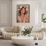 Portrait 134 Canvas Art 90 x 60 cm / Stretched on hidden frame