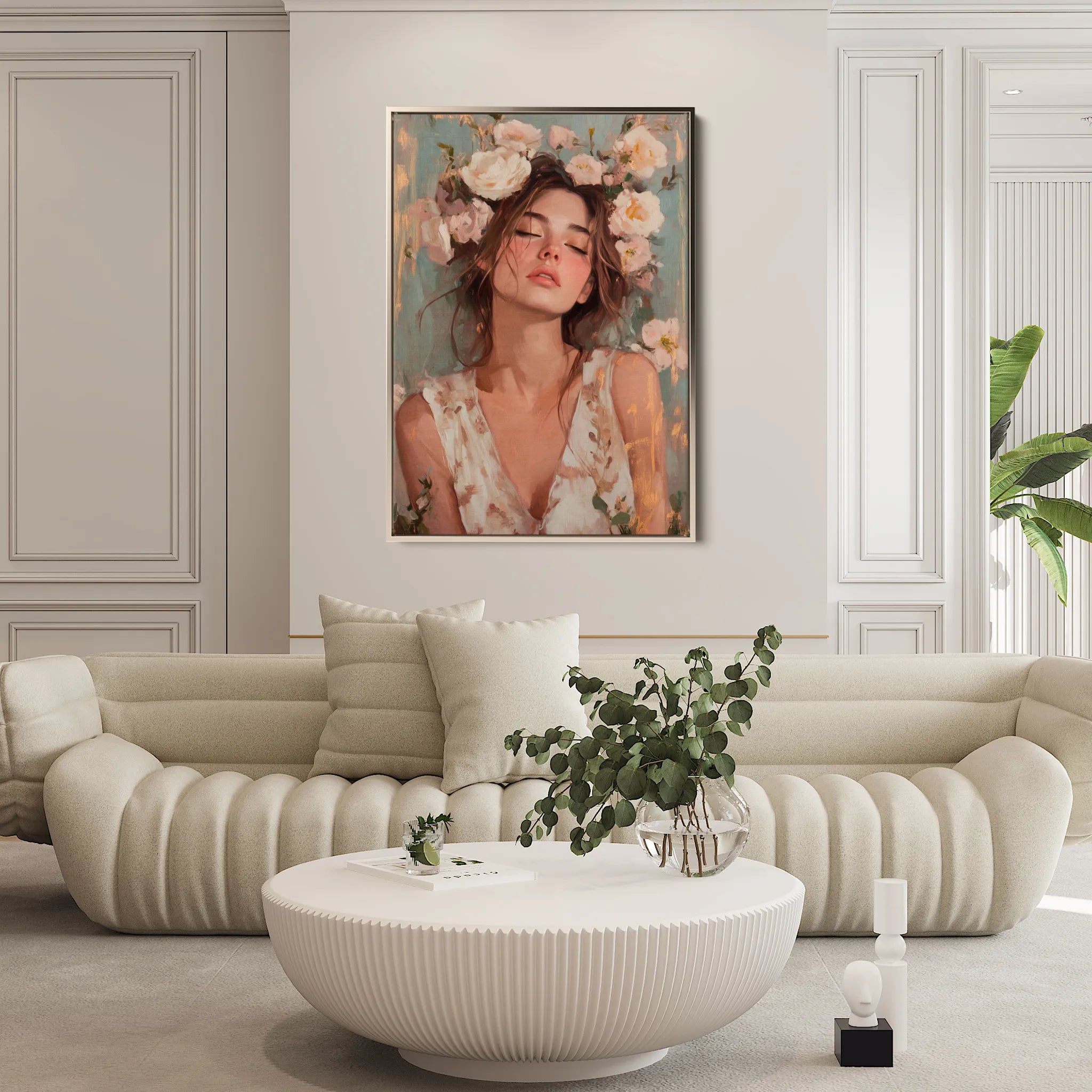 Portrait Canvas Wall Art WAD134-P 90 x 60 cm / Stretched on hidden frame