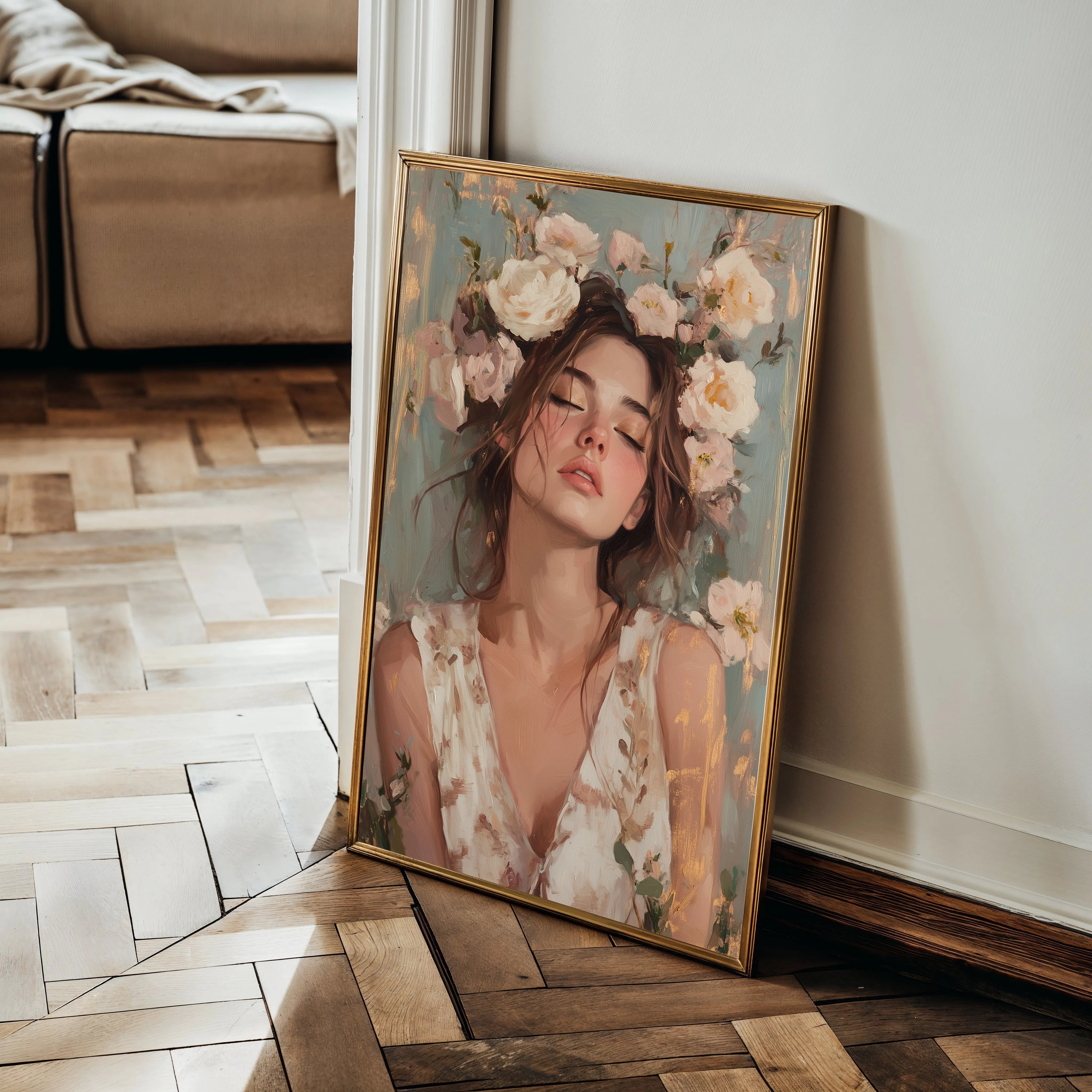 Portrait Canvas Wall Art WAD134-P 90 x 60 cm / Stretched on hidden frame