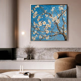 Floral Canvas Wall Art WAD1340-F 80 x 80 cm / Stretched on hidden frame