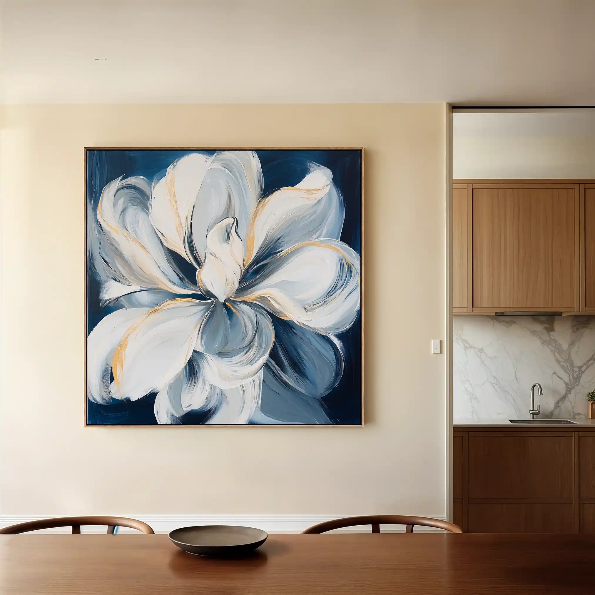 Floral Canvas Wall Art WAD1342-F 80 x 80 cm / Stretched on hidden frame