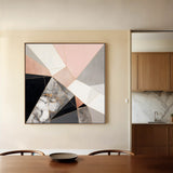 Abstract 1344 Canvas Art 60 x 60 cm / Stretched on hidden frame
