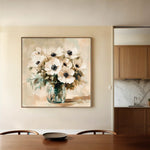 Floral Canvas Wall Art WAD1345-F 80 x 80 cm / Stretched on hidden frame