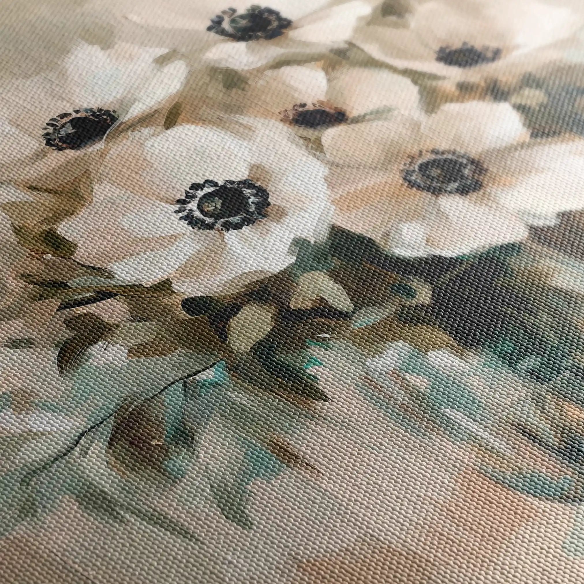 Floral Canvas Wall Art WAD1345-F 80 x 80 cm / Stretched on hidden frame