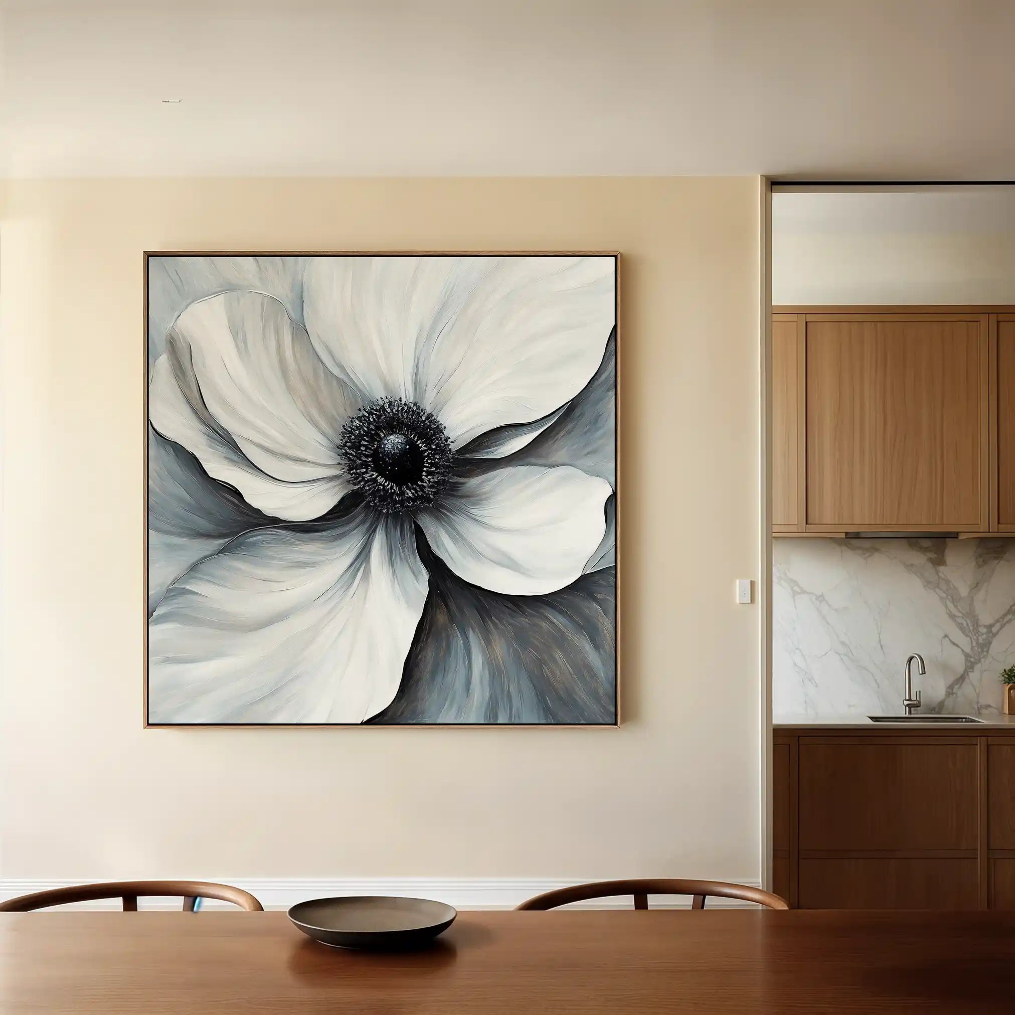 Floral Canvas Wall Art WAD1347-F 80 x 80 cm / Stretched on hidden frame