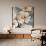 Floral Canvas Wall Art WAD1348-F 80 x 80 cm / Stretched on hidden frame