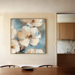 Floral Canvas Wall Art WAD1348-F 80 x 80 cm / Stretched on hidden frame