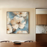 Floral Canvas Wall Art WAD1348-F 80 x 80 cm / Stretched on hidden frame