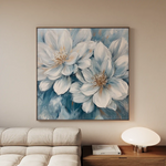 Floral Canvas Wall Art WAD1349-F 80 x 80 cm / Stretched on hidden frame