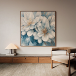 Floral Canvas Wall Art WAD1349-F 80 x 80 cm / Stretched on hidden frame