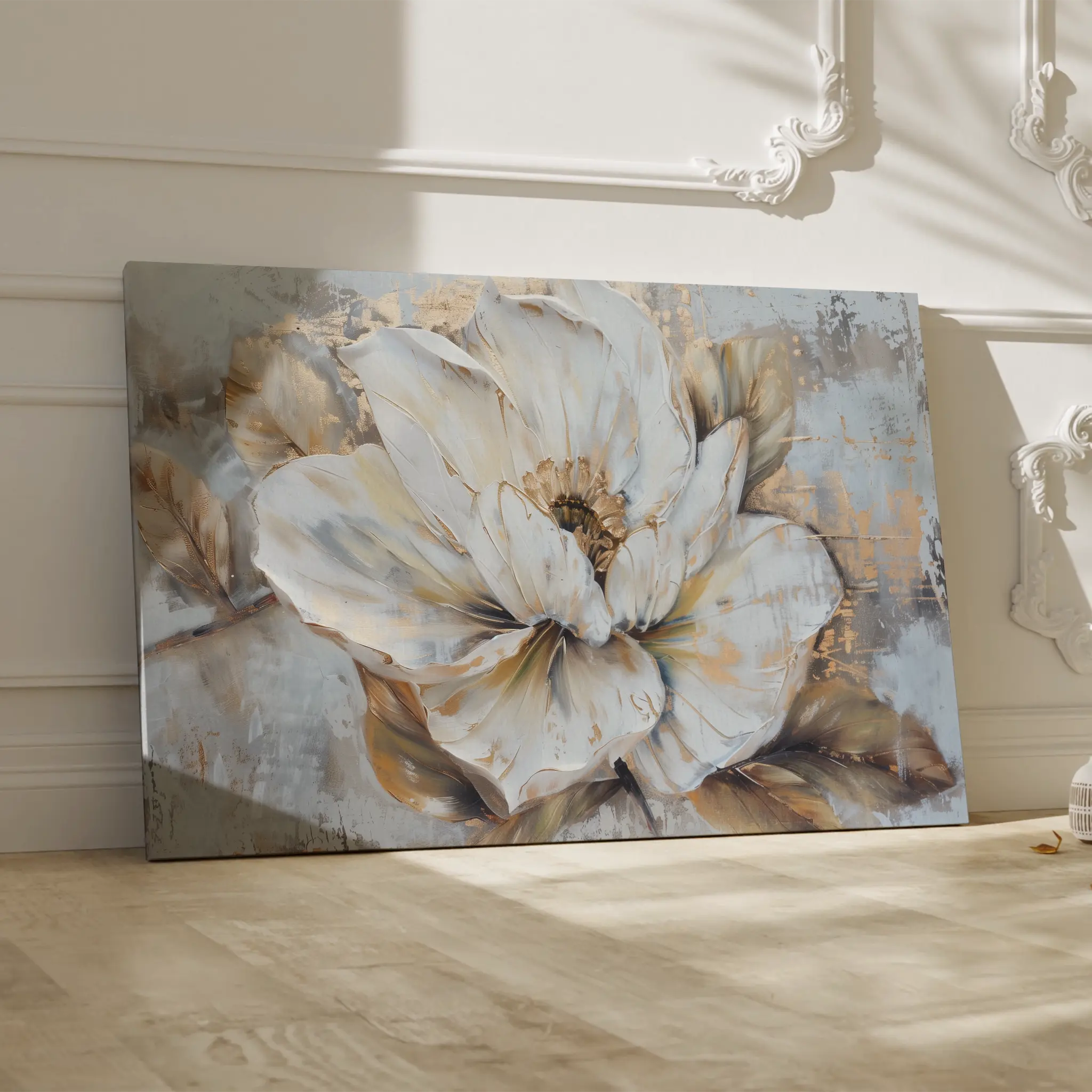 Floral Canvas Wall Art WAD135-F 90 x 60 cm / Stretched on hidden frame