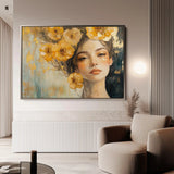 Portrait 135 Canvas Art 90 x 60 cm / Stretched on hidden frame