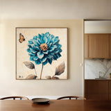 Floral Canvas Wall Art WAD1350-F 80 x 80 cm / Stretched on hidden frame
