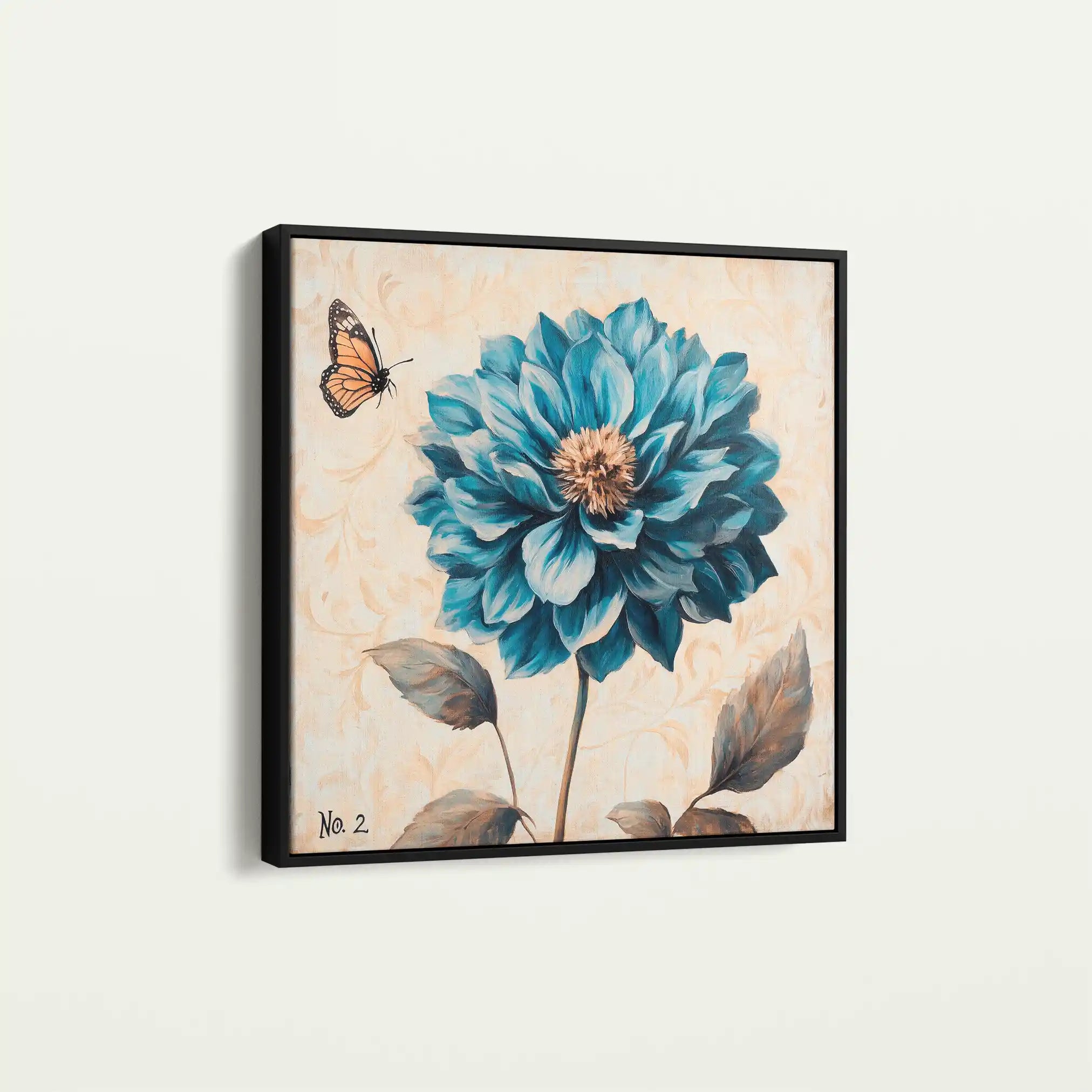 Floral Canvas Wall Art WAD1350-F 80 x 80 cm / Stretched on hidden frame