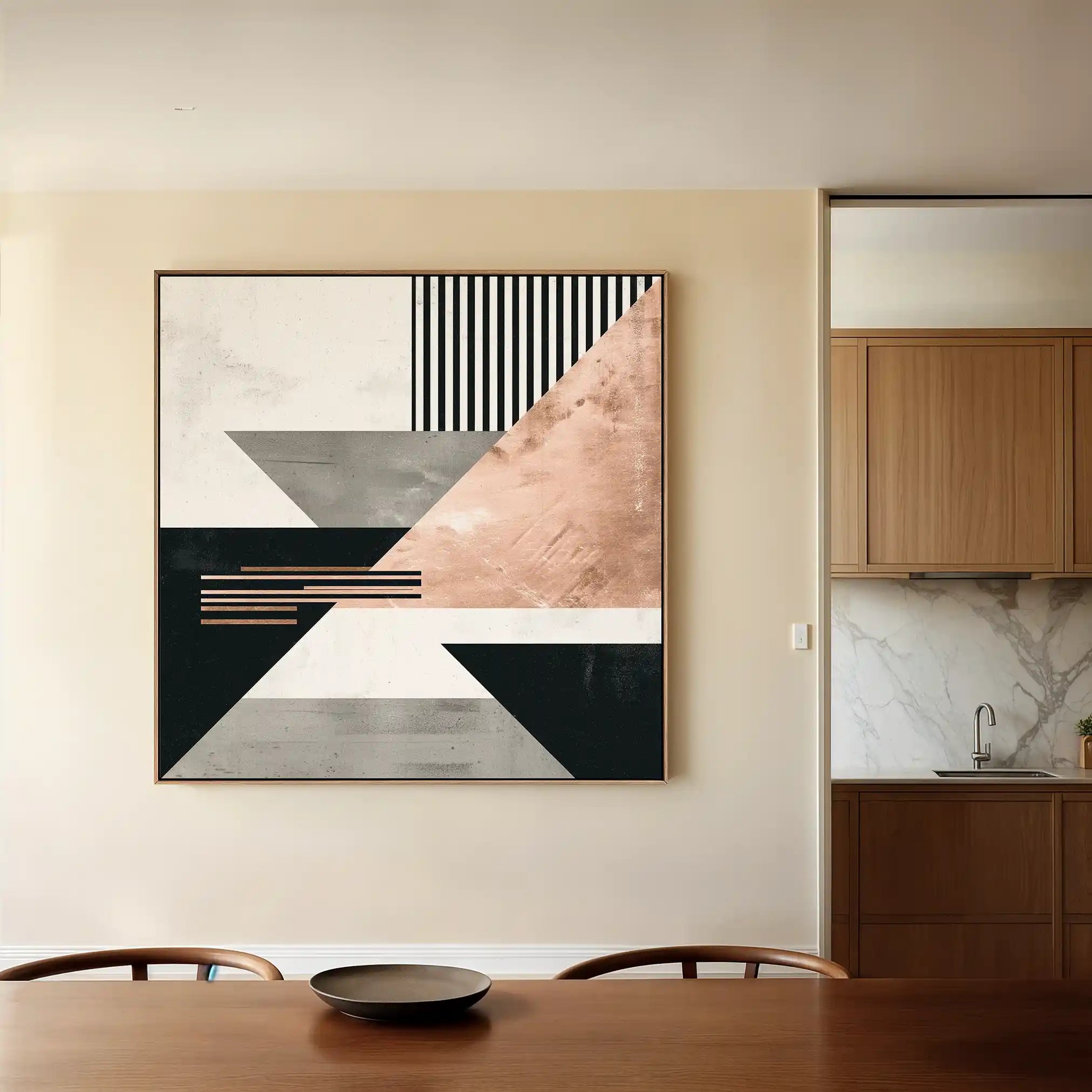 Abstract 1355 Canvas Art 60 x 60 cm / Stretched on hidden frame