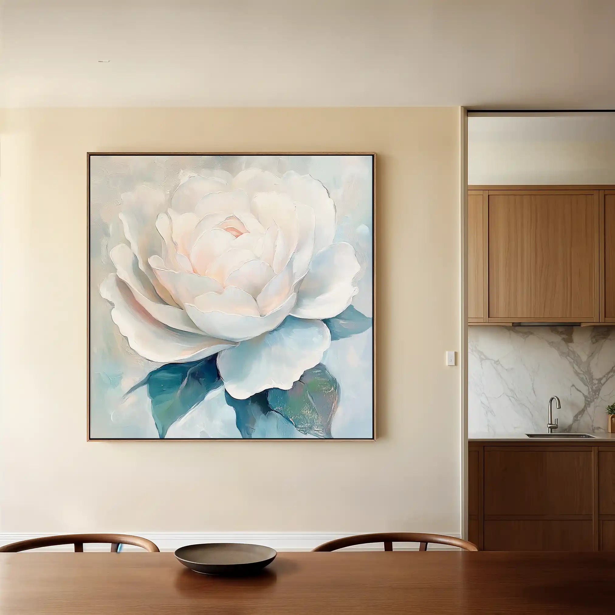 Floral Canvas Wall Art WAD1358-F 80 x 80 cm / Stretched on hidden frame