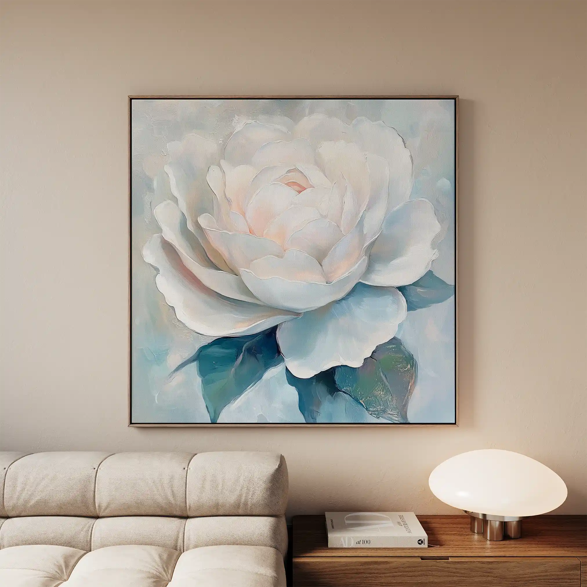 Floral Canvas Wall Art WAD1358-F 80 x 80 cm / Stretched on hidden frame