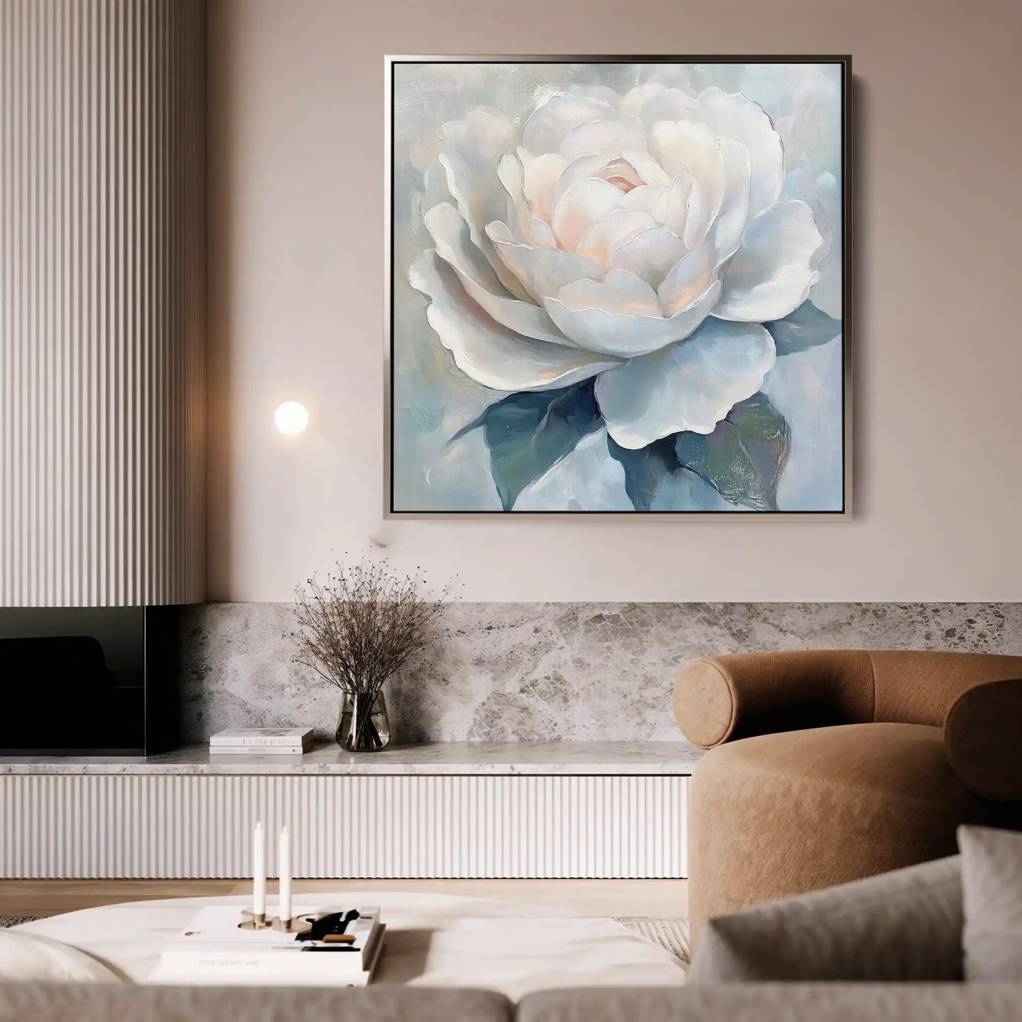 Floral Canvas Wall Art WAD1358-F 80 x 80 cm / Stretched on hidden frame