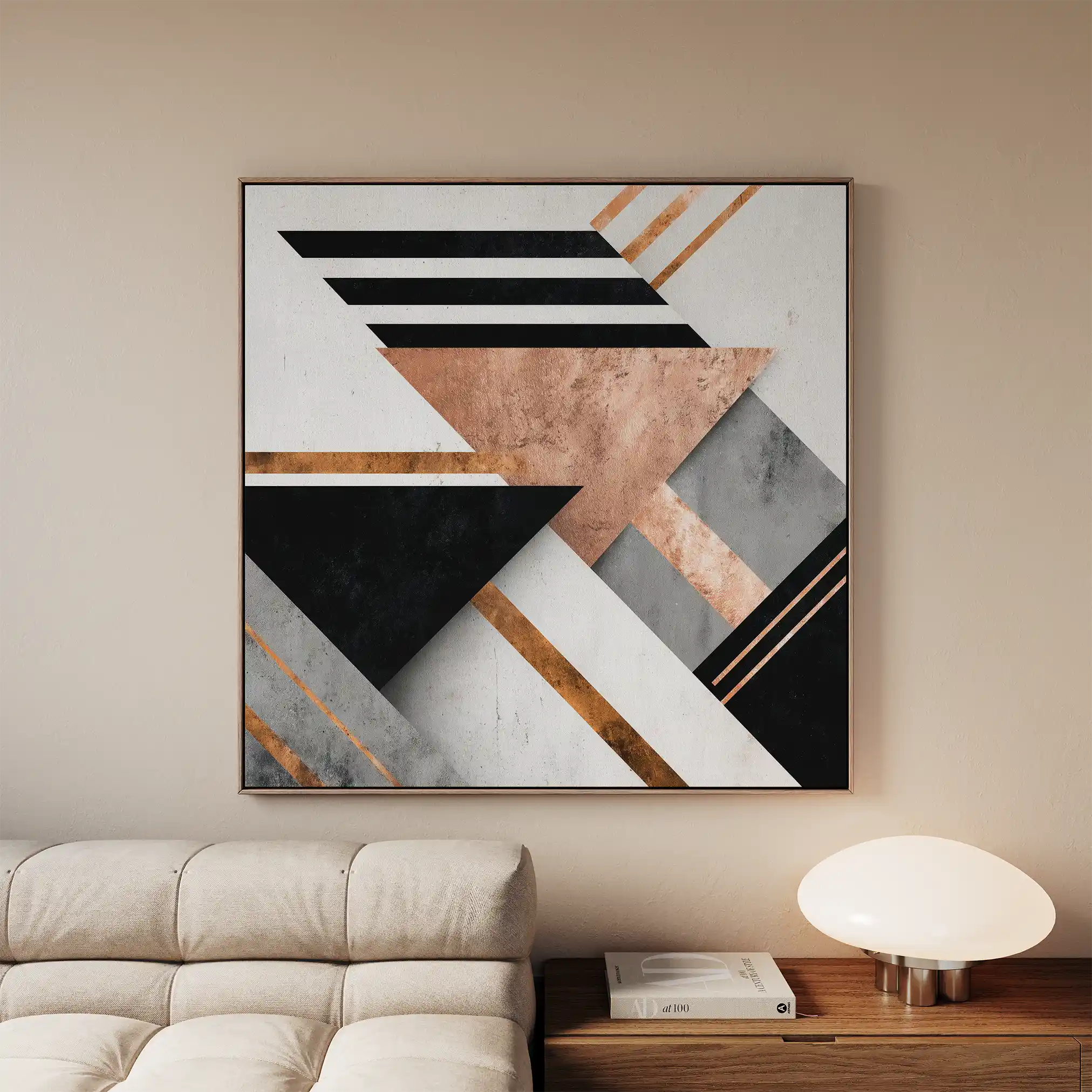 Abstract 1359 Canvas Art 60 x 60 cm / Stretched on hidden frame