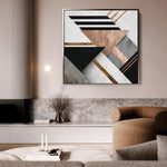 Abstract 1359 Canvas Art 60 x 60 cm / Stretched on hidden frame
