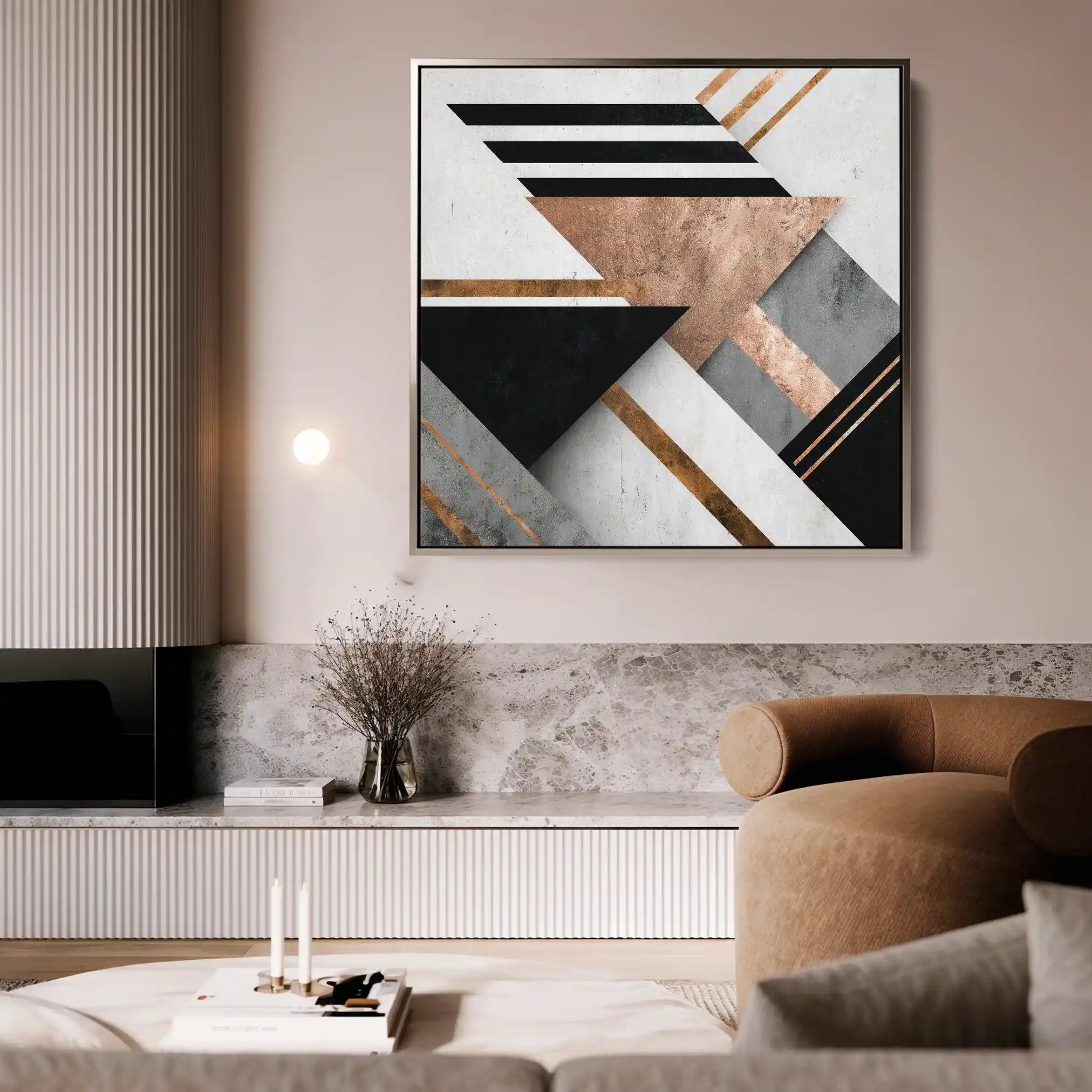 Abstract 1359 Canvas Art 60 x 60 cm / Stretched on hidden frame