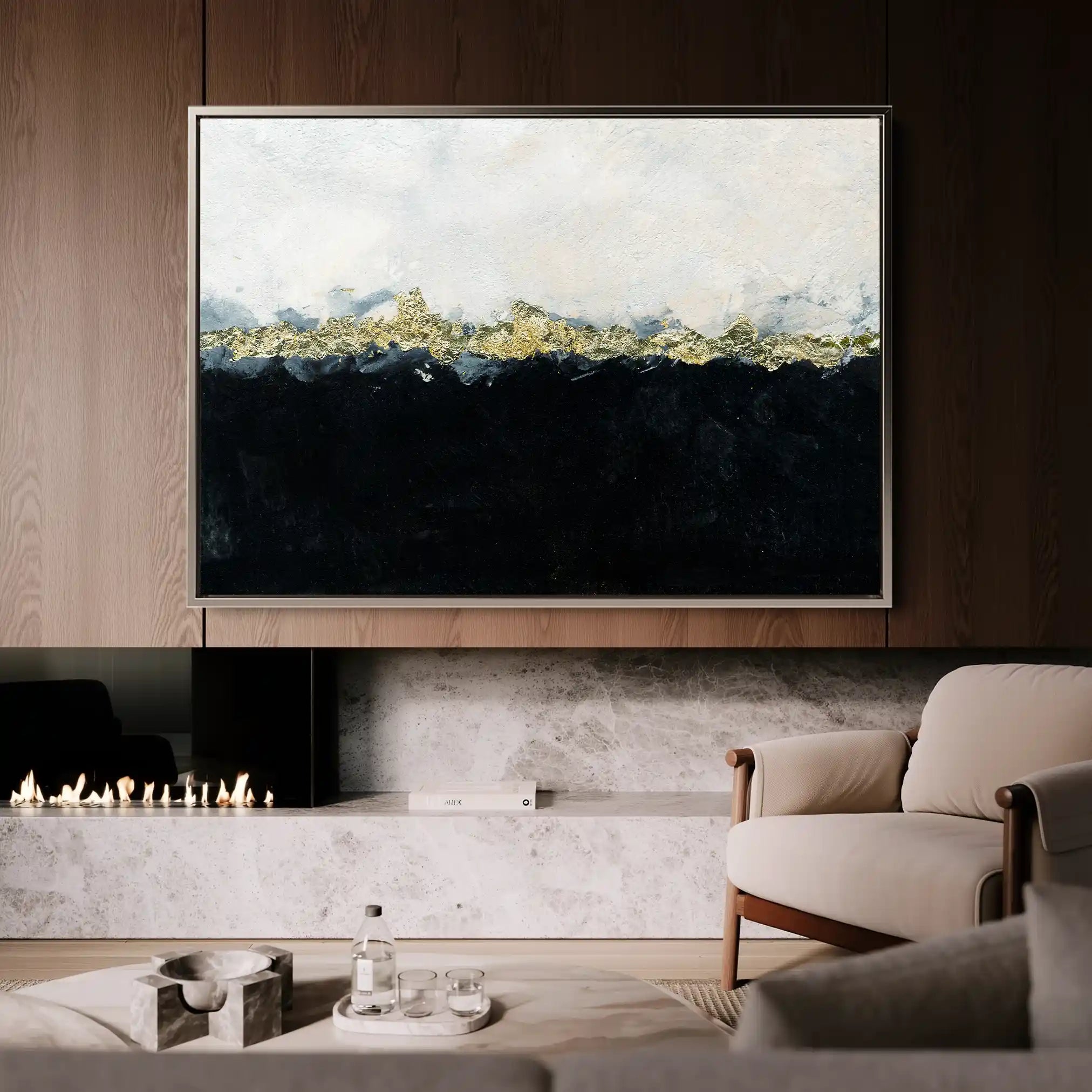 Abstract 136 Canvas Art 60 x 40 cm / Stretched on hidden frame