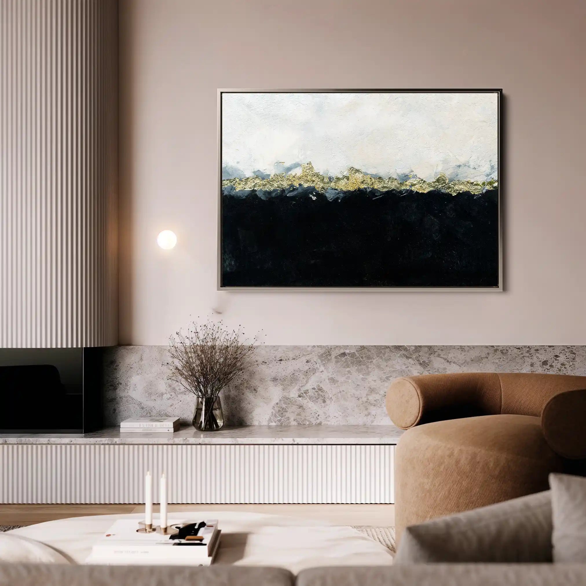 Abstract 136 Canvas Art 60 x 40 cm / Stretched on hidden frame