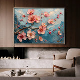 Floral Canvas Wall Art WAD136-F 90 x 60 cm / Stretched on hidden frame