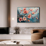 Floral Canvas Wall Art WAD136-F 90 x 60 cm / Stretched on hidden frame