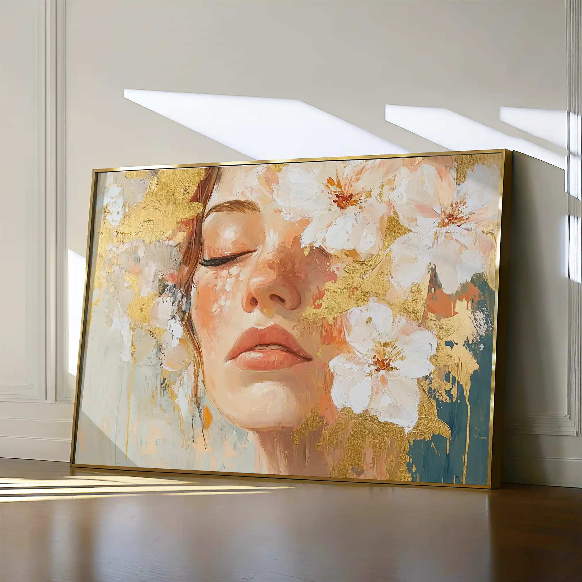 Portrait 136 Canvas Art 90 x 60 cm / Stretched on hidden frame