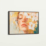 Portrait 136 Canvas Art 90 x 60 cm / Stretched on hidden frame