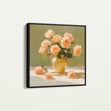 Floral Canvas Wall Art WAD1363-F 80 x 80 cm / Stretched on hidden frame