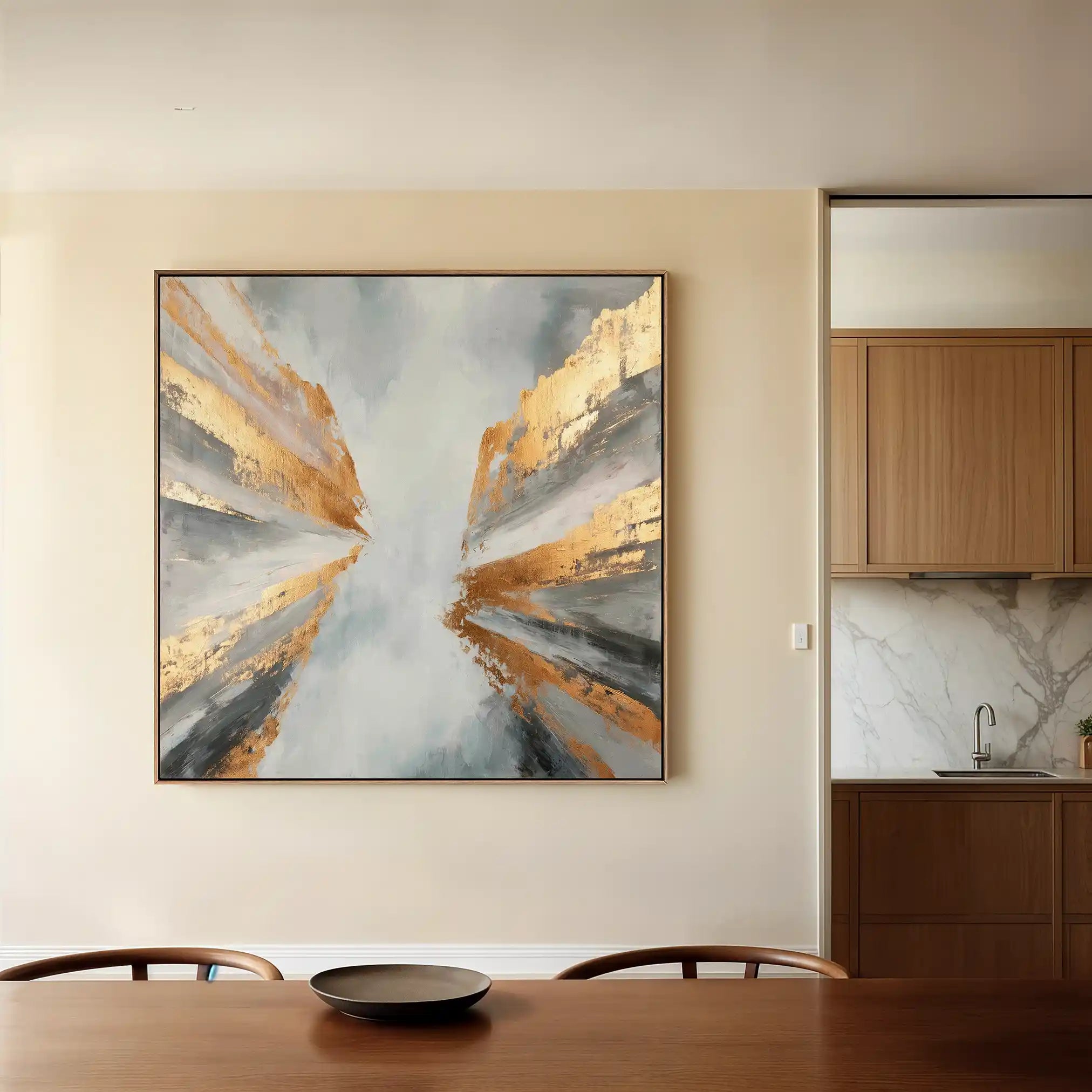 Abstract 1366 Canvas Art 60 x 60 cm / Stretched on hidden frame