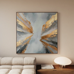 Abstract 1366 Canvas Art 60 x 60 cm / Stretched on hidden frame