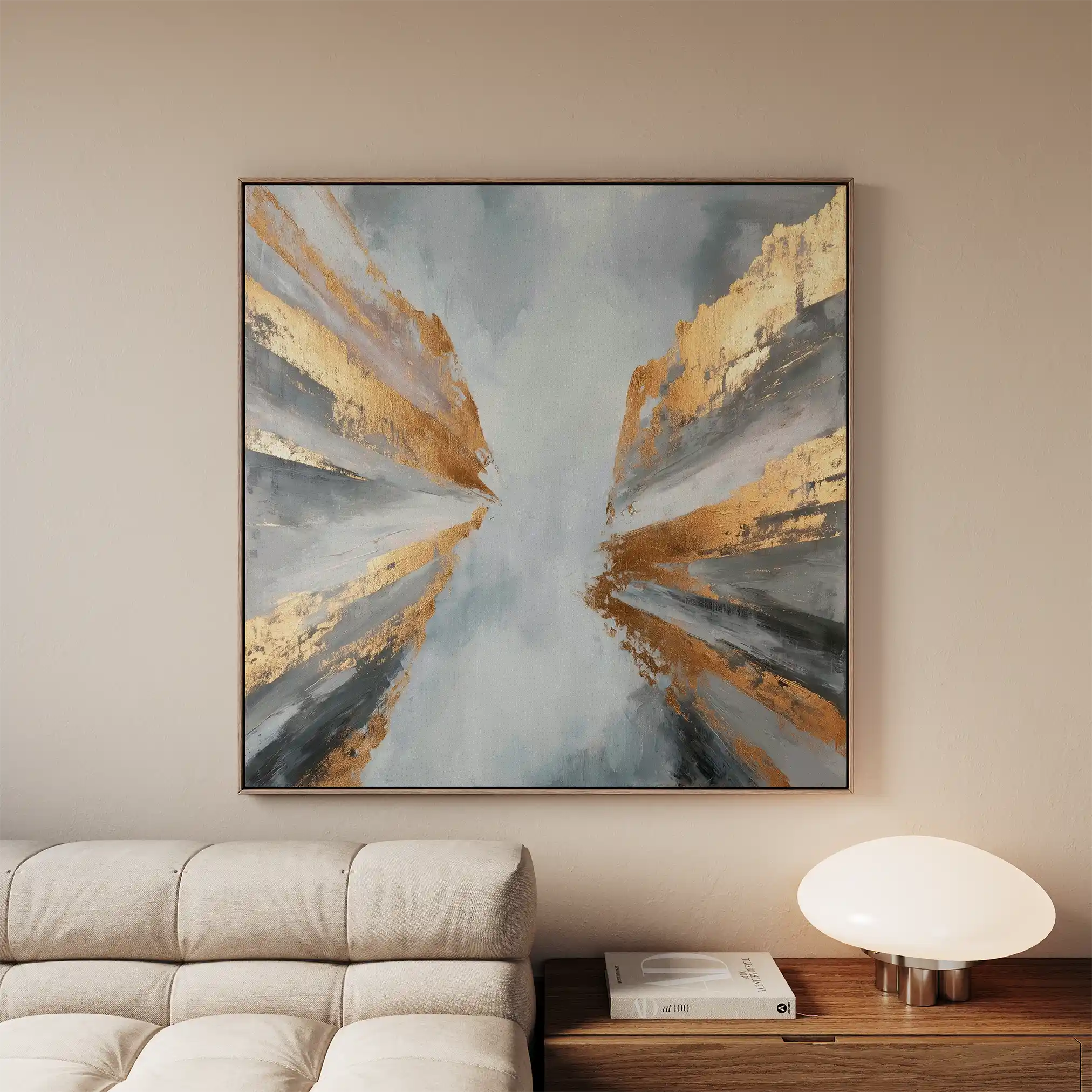 Abstract 1366 Canvas Art 60 x 60 cm / Stretched on hidden frame