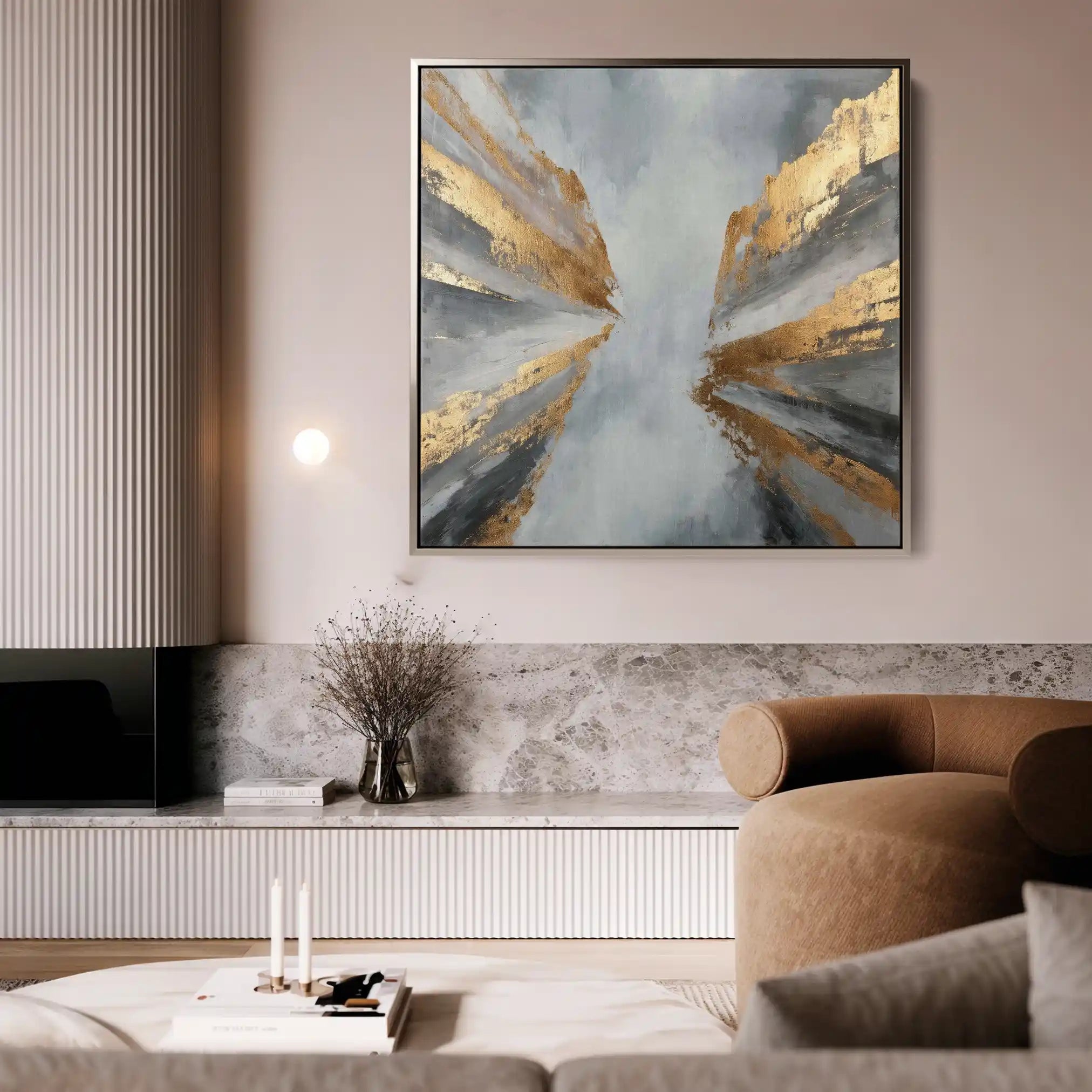 Abstract 1366 Canvas Art 60 x 60 cm / Stretched on hidden frame