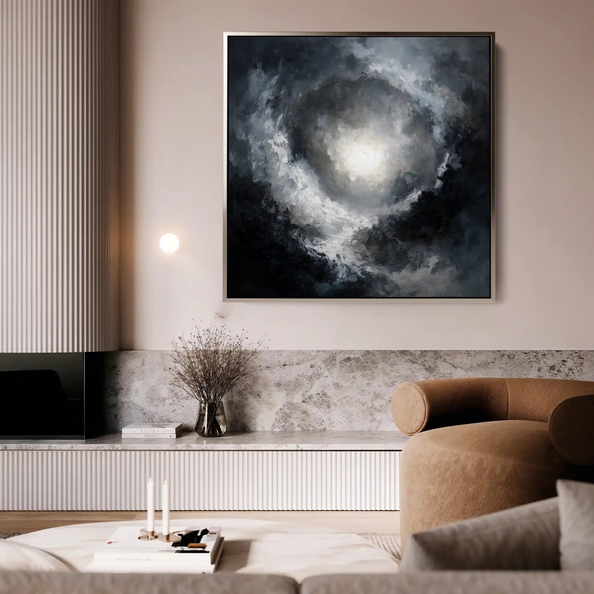 Abstract 1368 Canvas Art 60 x 60 cm / Stretched on hidden frame