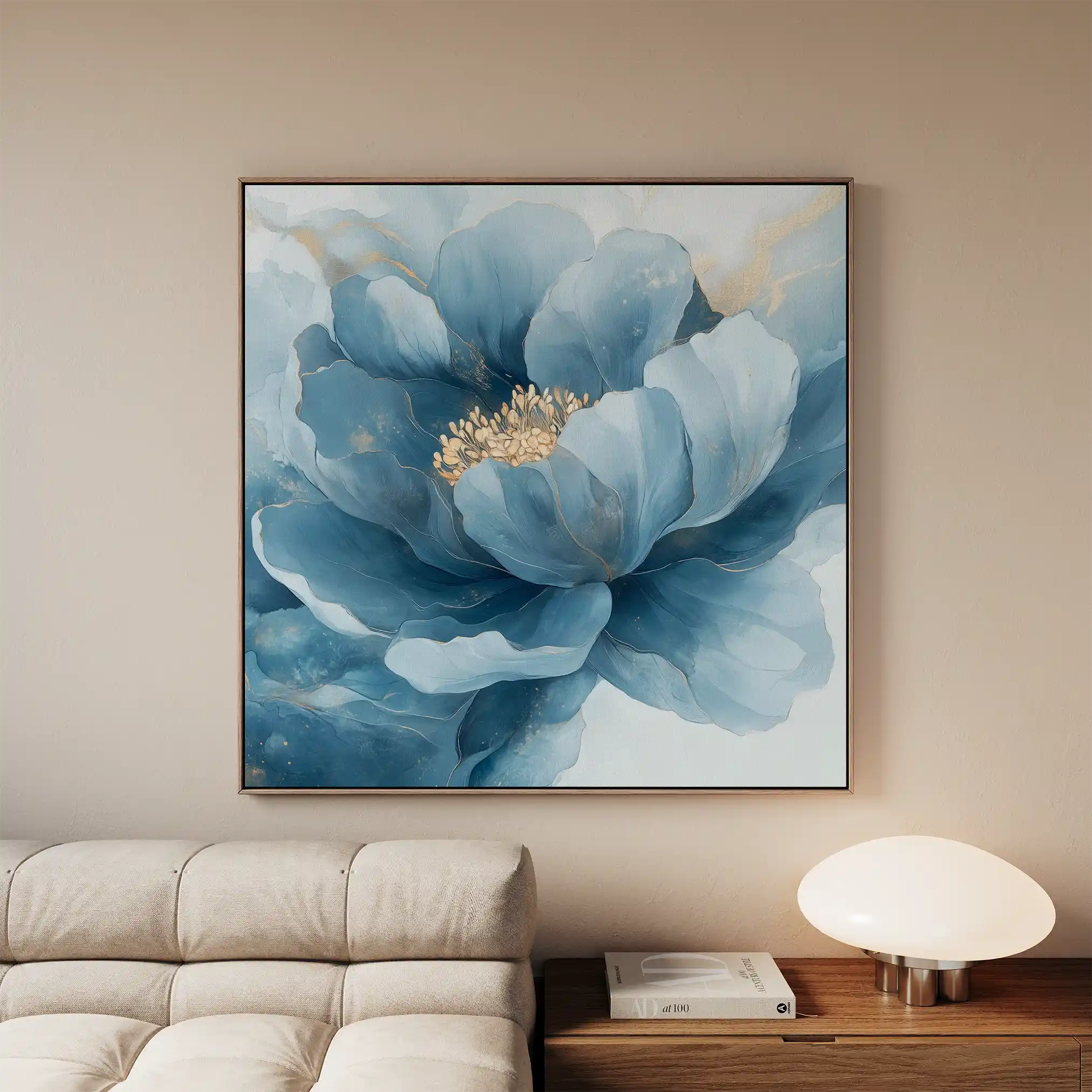 Floral Canvas Wall Art WAD1369-F 80 x 80 cm / Stretched on hidden frame