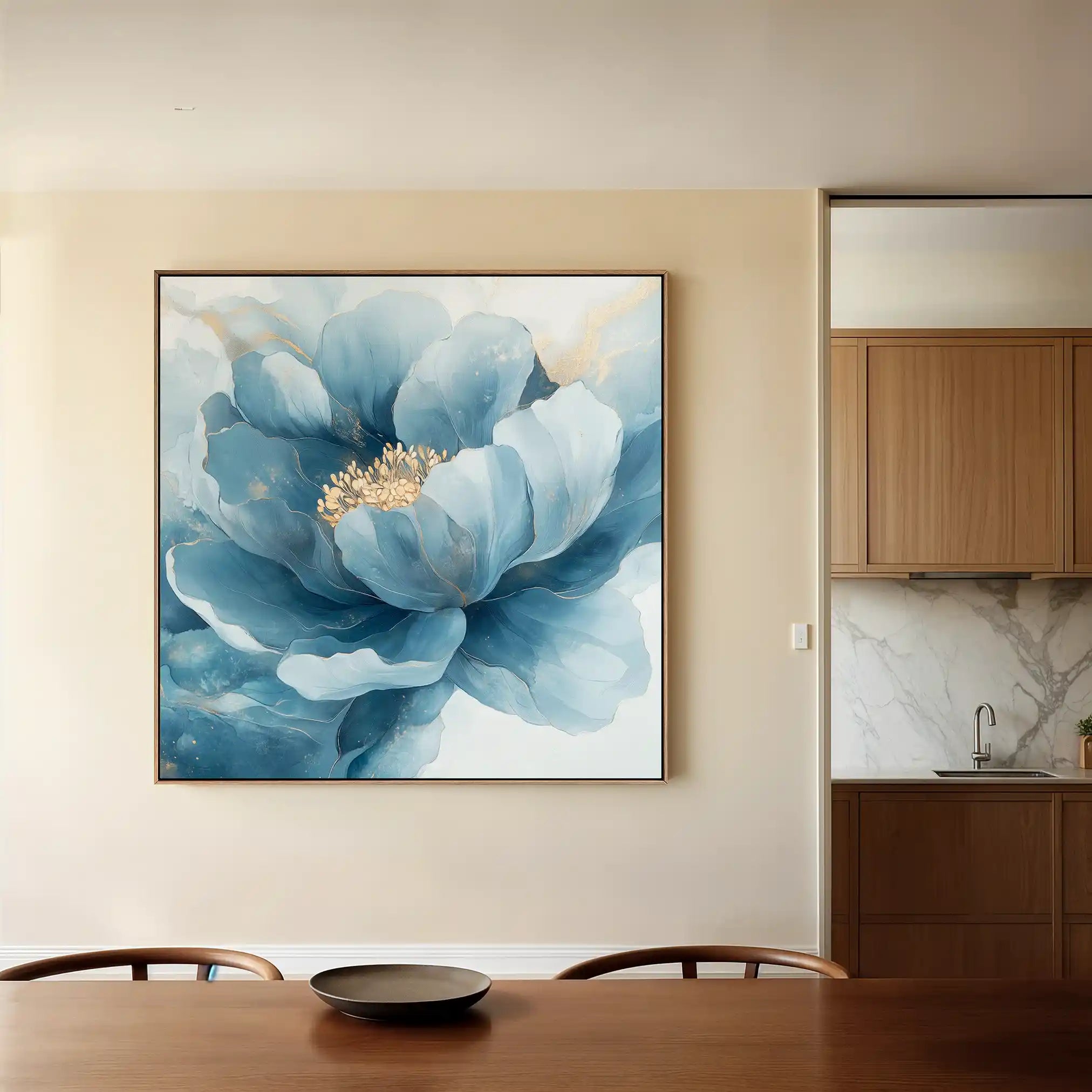 Floral Canvas Wall Art WAD1369-F 80 x 80 cm / Stretched on hidden frame