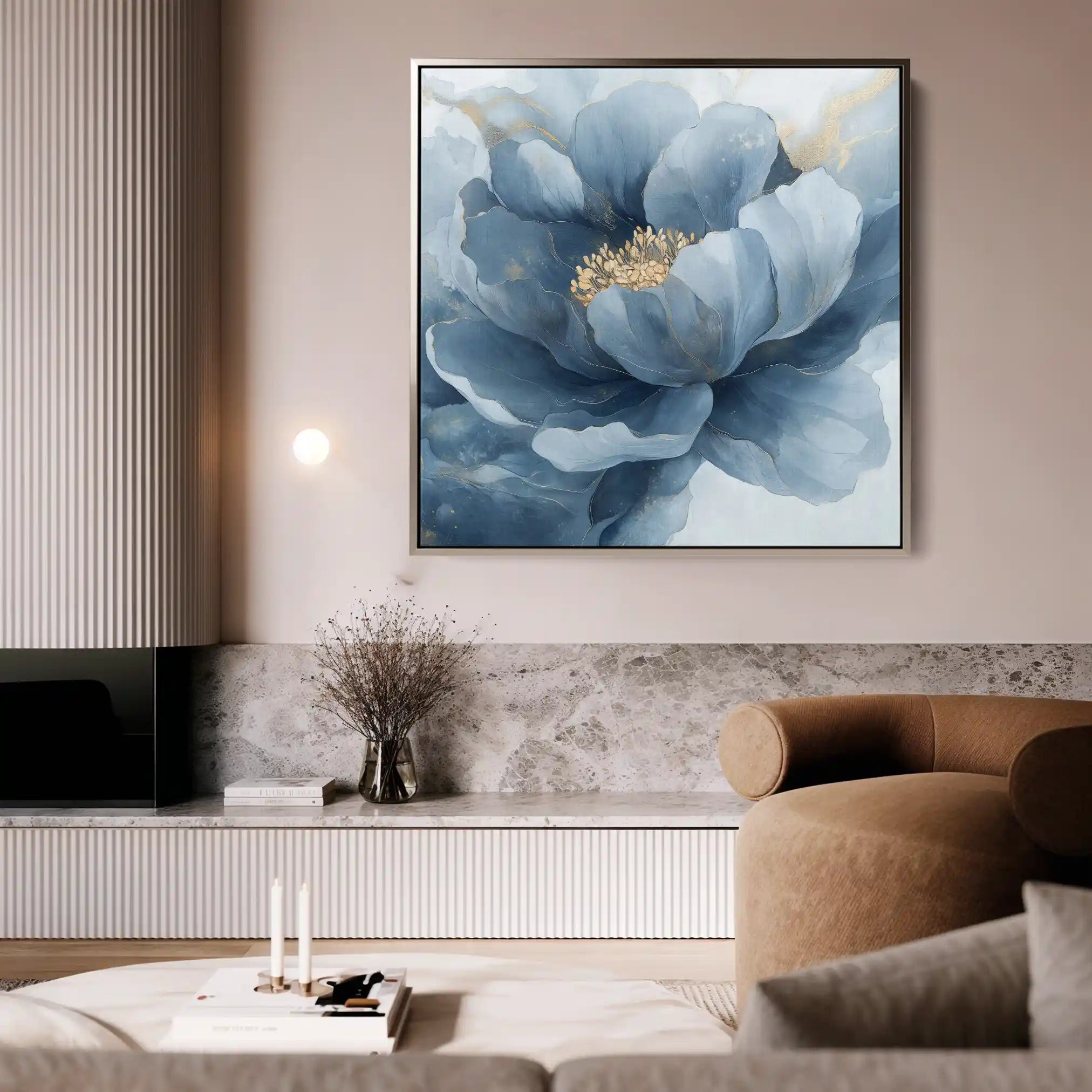 Floral Canvas Wall Art WAD1369-F 80 x 80 cm / Stretched on hidden frame
