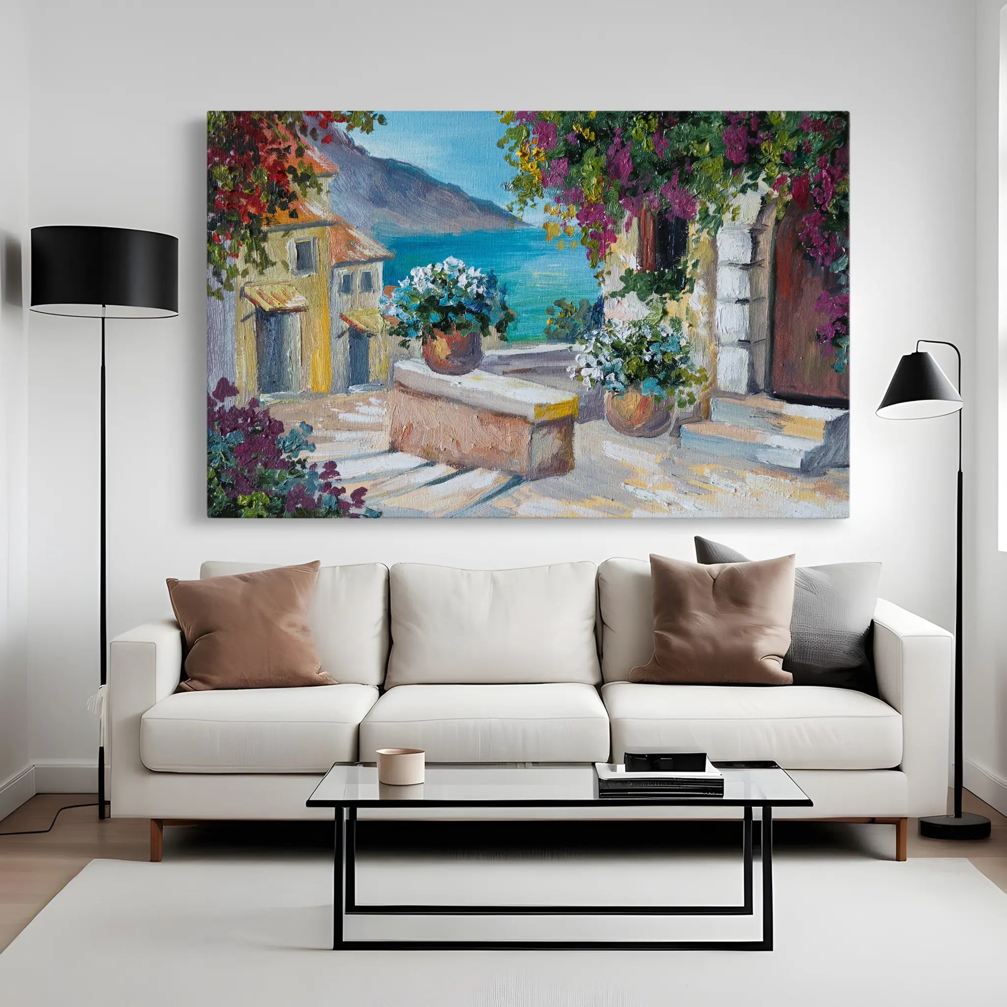 Landscape Canvas Wall Art WAD137-L 90 x 60 cm / Stretched on hidden frame