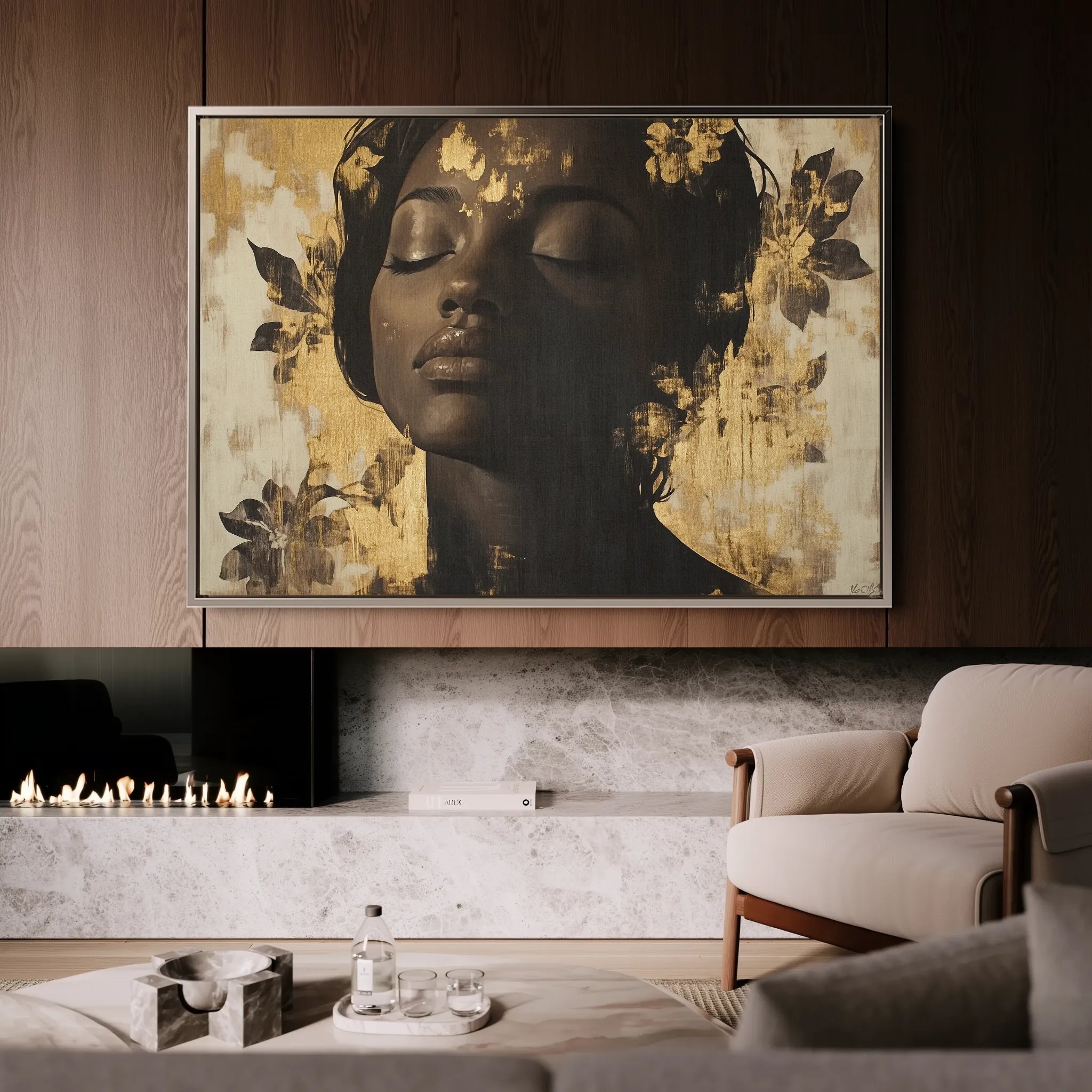Portrait Canvas Wall Art WAD137-P 90 x 60 cm / Stretched on hidden frame