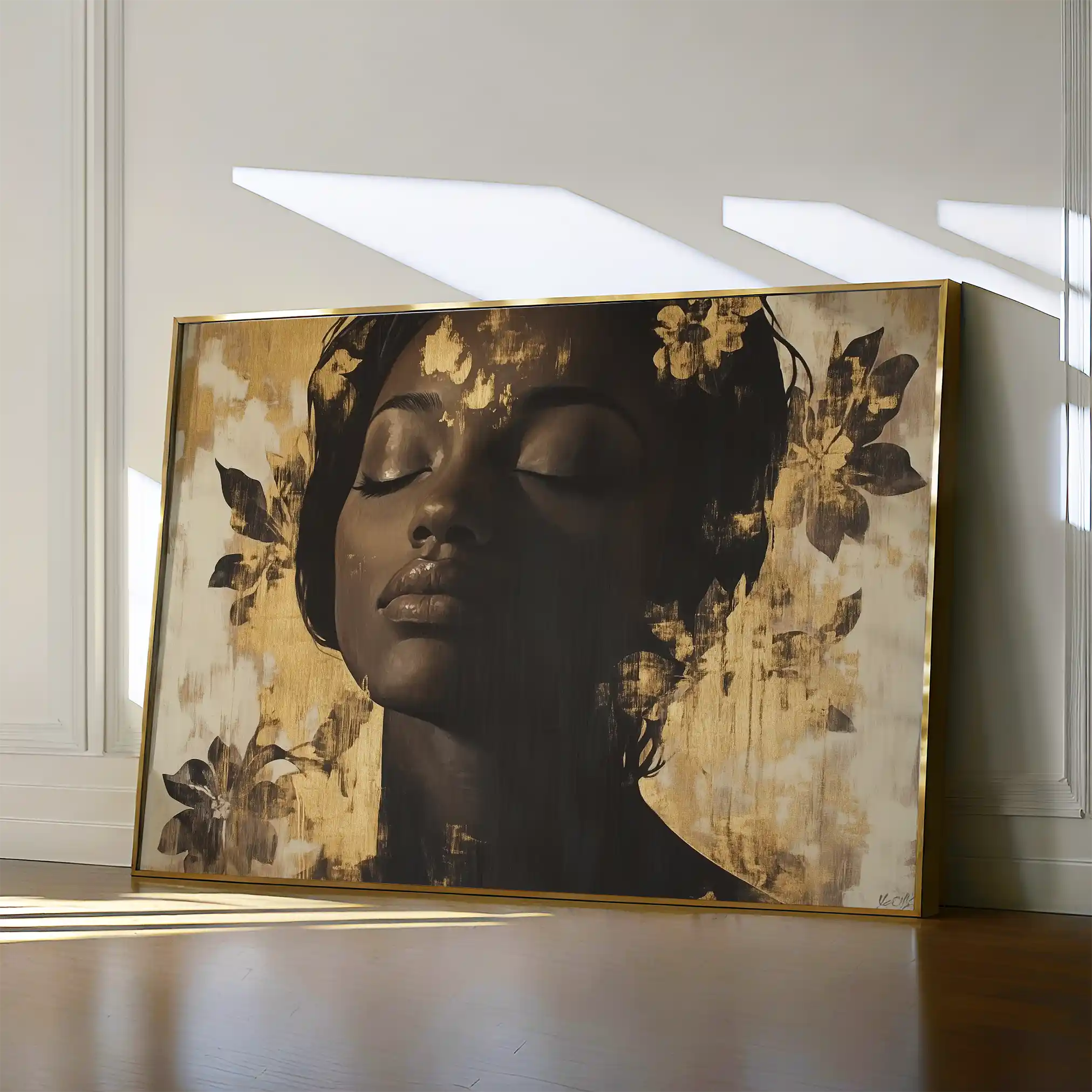 Portrait 137 Canvas Art 90 x 60 cm / Stretched on hidden frame